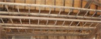 wooden straight ladder, 18', great decorator piece