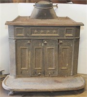 cast iron Franklin fireplace stove