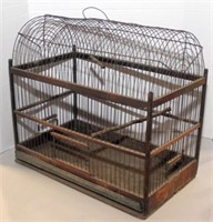 Antique bird cage; 13"x 23" x 21"h
