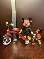 Mickey and bikes. Toys