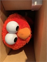 Tickle me Elmo, open box it talks, still in box