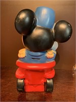 Mickey plastic bank 12 inches tall