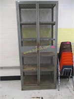 Metal Locking 5 Shelf Storage Cage