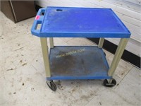THE TUFFY Plastic Rolling 2 Tier Cart