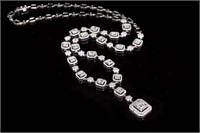Natural Diamond Necklace, 18k gold