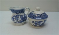 Churchill England Porcelain Creamer and Sugar Bowl