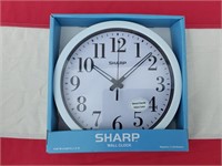 SHARP Wall Clock, White.