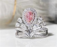 0.3ct Pink Diamond Ring, 18k gold