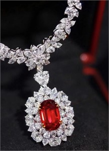 5.01ct Pigeon Blood Ruby Necklace, 18K gold