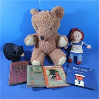 Artistic Toy Co.Teddy Bear,Raggedy Ann,Vintage