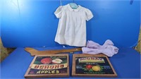 Vintage Lot-Infant Dresses,Vintage Crate Ends&more