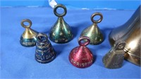 Lot of Brass Bells-many labeled&numbered