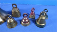 Lot of Brass Bells-many labeled&numbered
