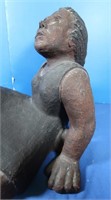 Ceramic Sculpture of Girl-14x11x11"