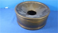 Brass Spittoon w/Removable Lid-4"x10"