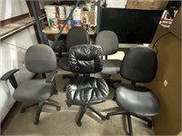 Approx. (5) Misc. Rolling Office Chairs