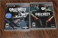 2 PS3 GAMES - CALL OF DUTY - GHOSTS AND BLACK OPS