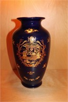 10" COBALT BLUE T. LIMOGES VASE