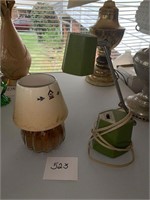VINTAGE LAMP AND CANDLE LAMP