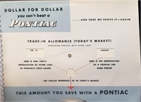 1951 Pontiac Dealership Promotional Book