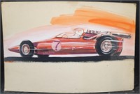 Original Race Car Concept Original Artwork