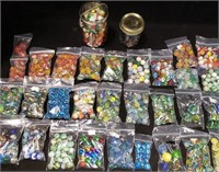 Large Collection of Marbles and Shooters