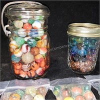 Large Collection of Marbles and Shooters