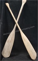Pair of Antique Canoe Paddles