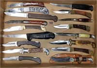 17 Knives! Buck, Western, Muskrat, Schrade, etc.