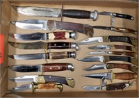 17 Knives! Fighting Knife, Western, Sharp, Schrade