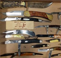 Group of 27 Knives w/ Schrade, Buck, Valor, etc.