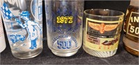 Group of Vintage Indy 500 Glasses & Bottles