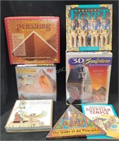 Group of Egypt Puzzles, Illustrated Book, etc.