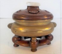 Censer, fitted rosewood