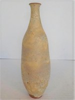 Antique signed bottle neck vase 8.5"