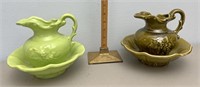 McCoy pottery pitcher & bowls