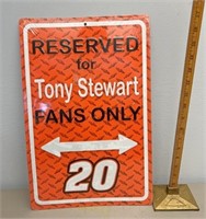 Tony Stewart fans only sign
