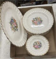 Set of Golden Ware dishes