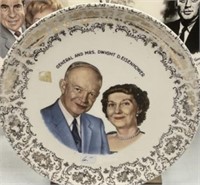 President plates - Eisenhower, Kennedy and