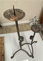 Iron candle holders