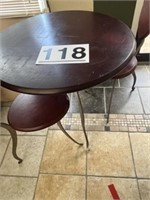 Cafe table and 2 chairs - unusual design -  table