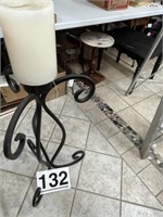 Wrought Iron Candle holder 33h x 18w comes w/