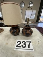 Pottery lamps - not matching