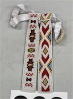 Native american beaded ties