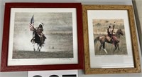 2 Native American watercolors signed and