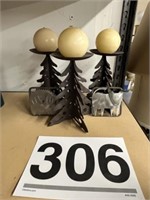 Metal trees candle holders and hangers