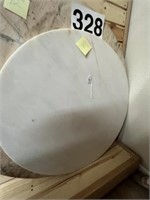 36" round marble top