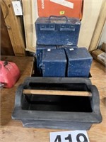 Tool box and 5 boxes