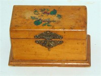 OLD CLARK'S SPOOL COTTON WOOD BOX VINTAGE SEWING