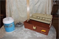 PLANO TOOL/TACKLE BOX, WASHERS, AND SCREWS